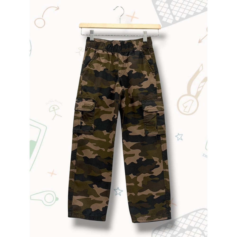 The Children's Place Camouflage Print Cargo Pull On Pants Size 7